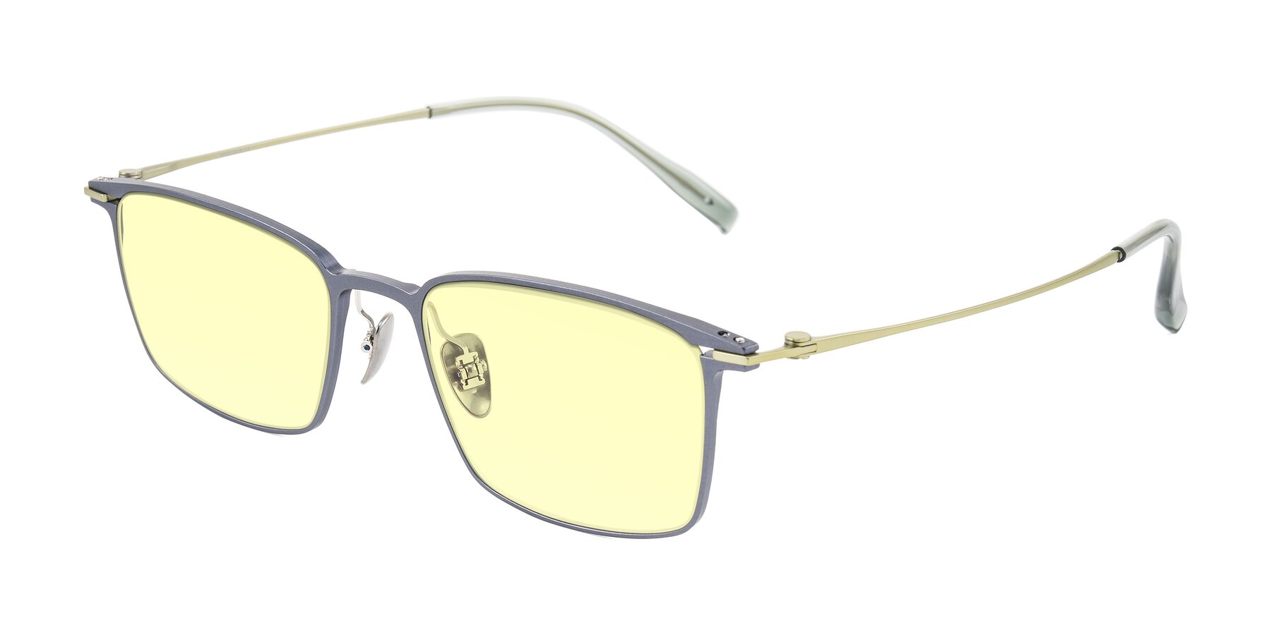 Angle of Ayla in Gray/Green with Light Yellow Tinted Lenses