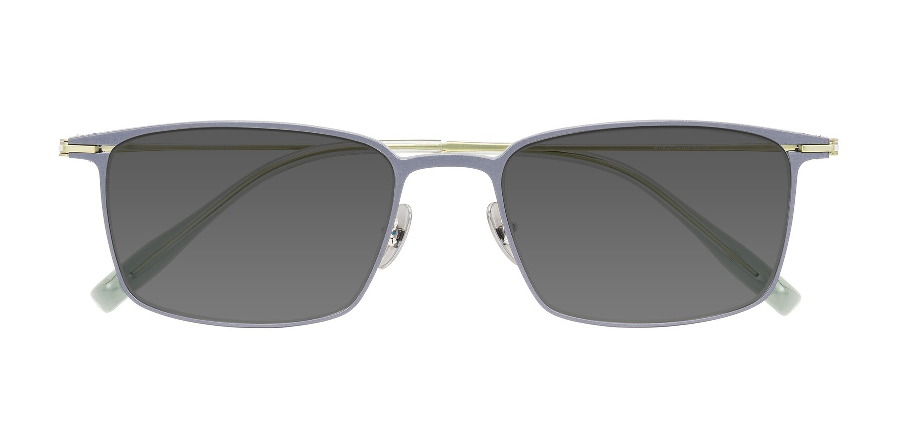 Folded Front of Ayla in Gray/Green with Medium Gray Tinted Lenses