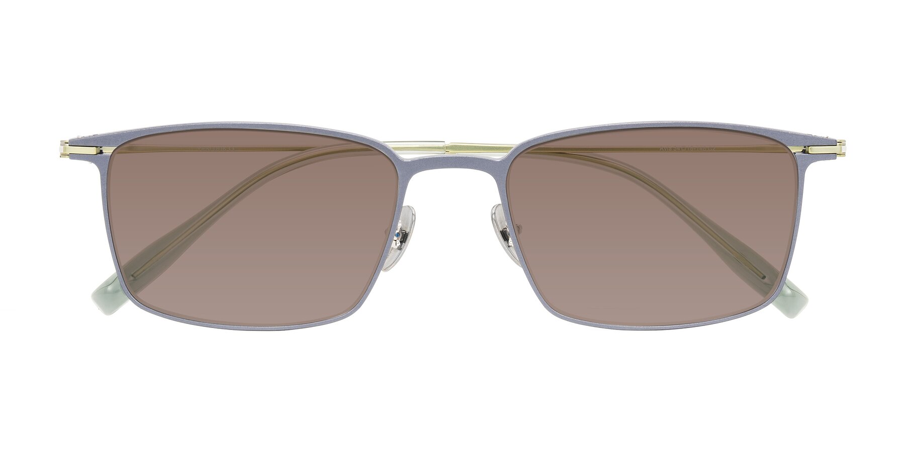 Folded Front of Ayla in Gray/Green with Medium Brown Tinted Lenses