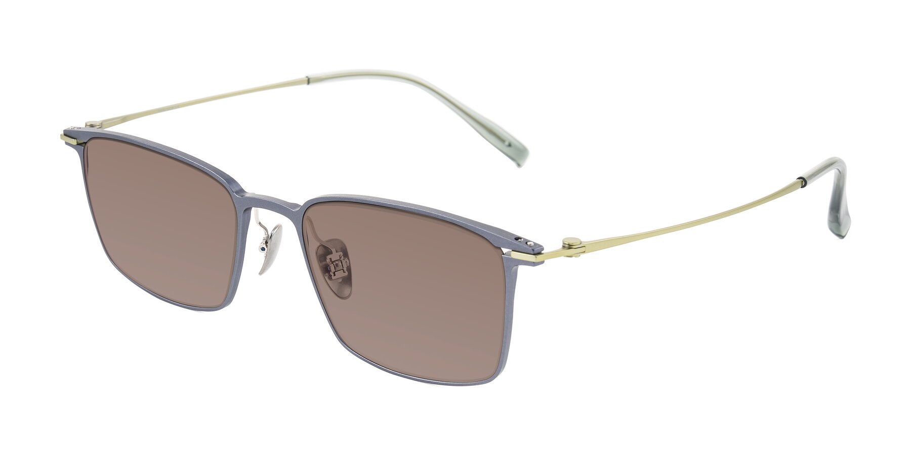 Angle of Ayla in Gray/Green with Medium Brown Tinted Lenses