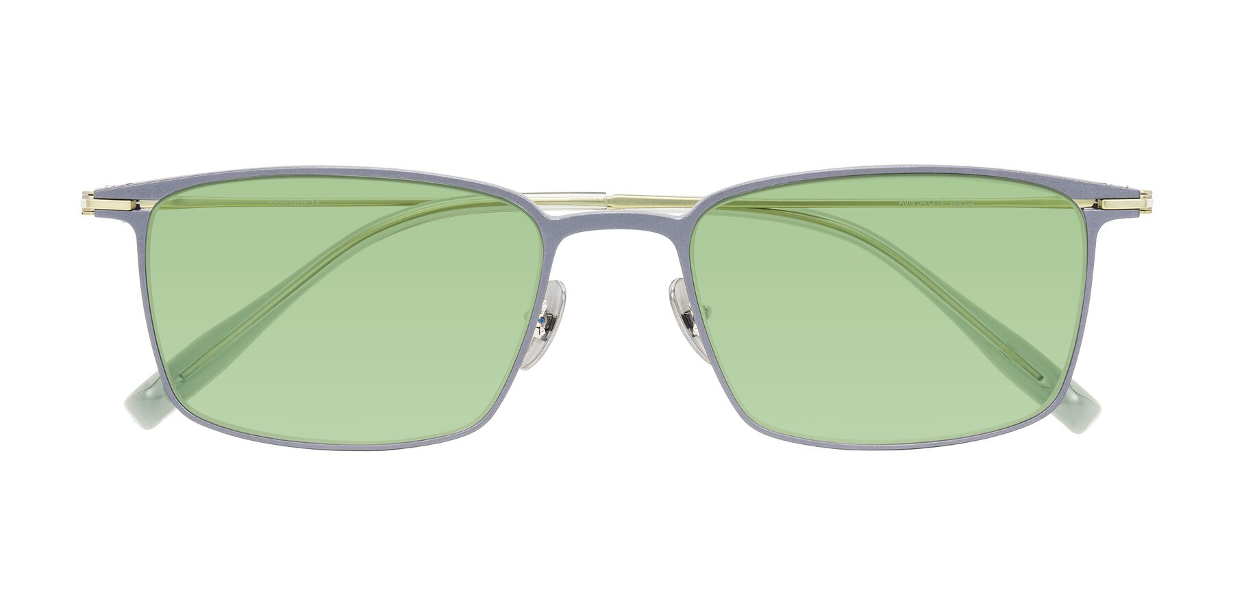 Folded Front of Ayla in Gray/Green with Medium Green Tinted Lenses