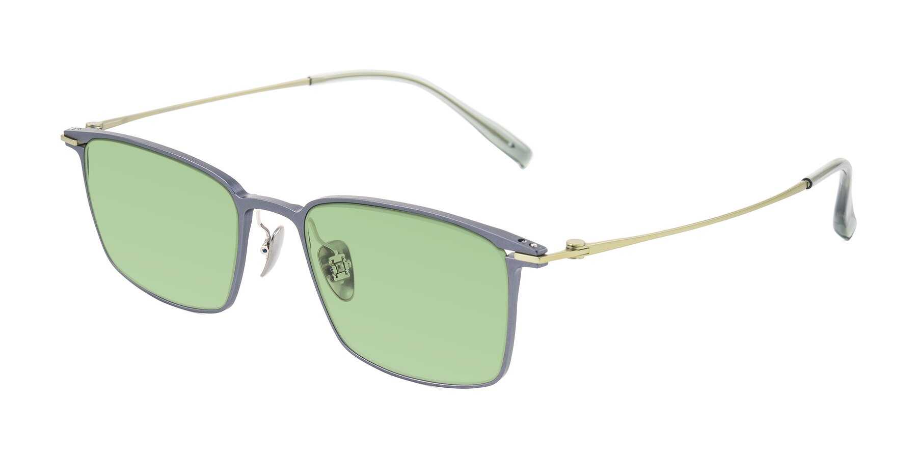 Angle of Ayla in Gray/Green with Medium Green Tinted Lenses