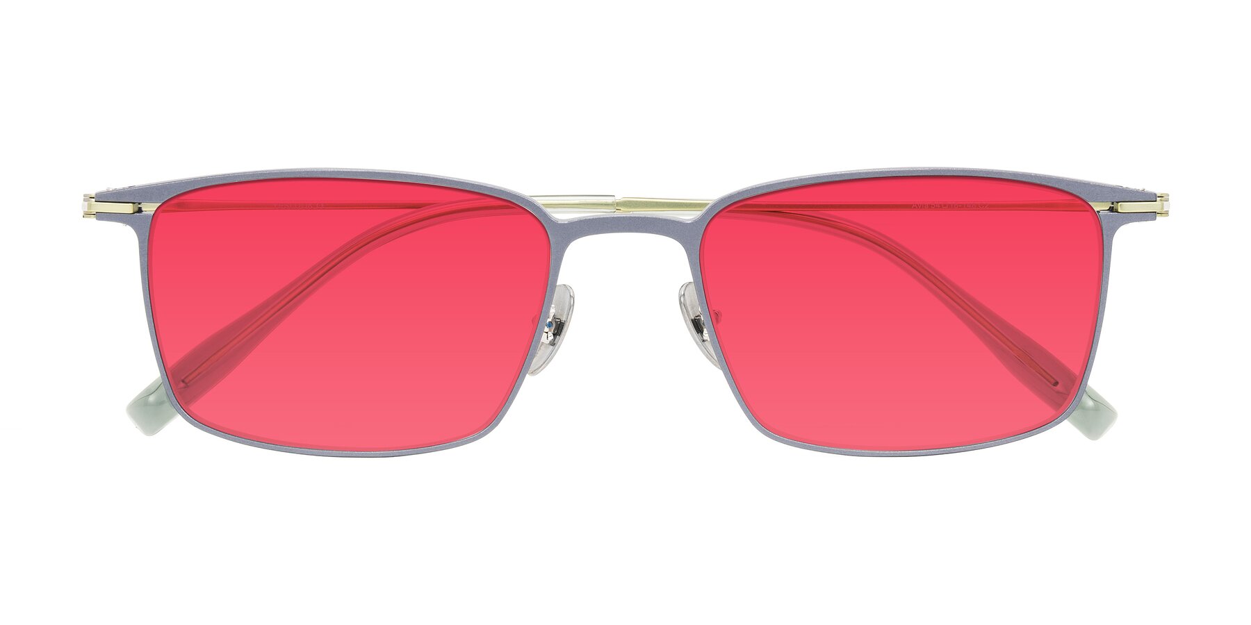 Folded Front of Ayla in Gray/Green with Red Tinted Lenses