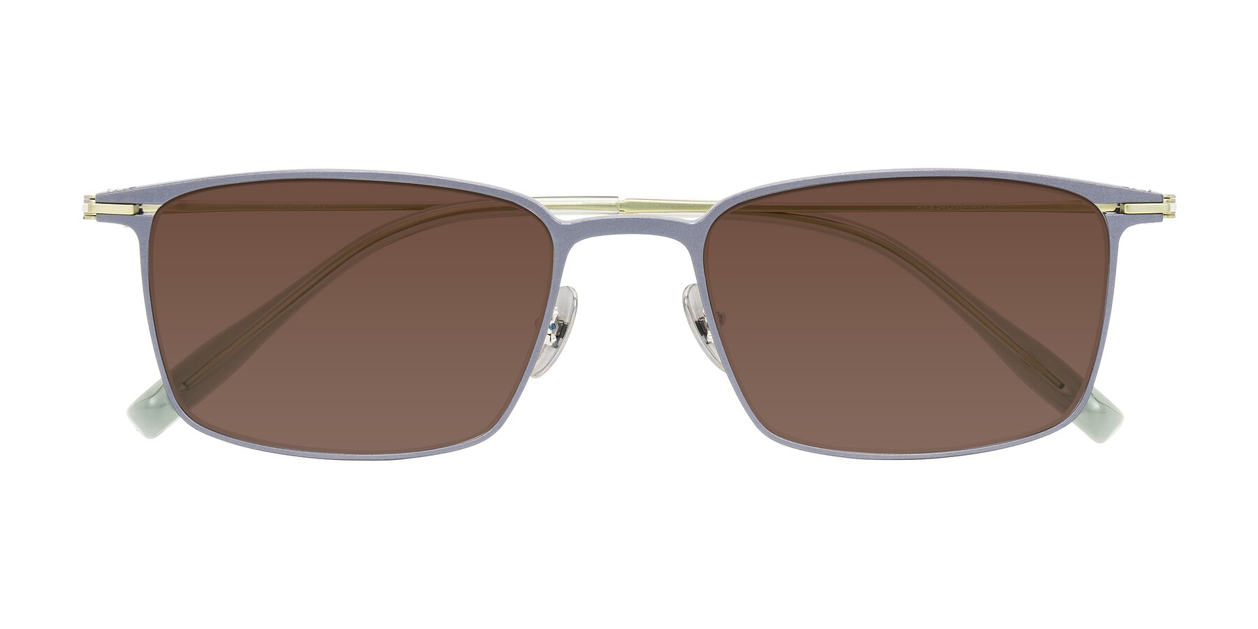 Folded Front of Ayla in Gray/Green with Brown Tinted Lenses