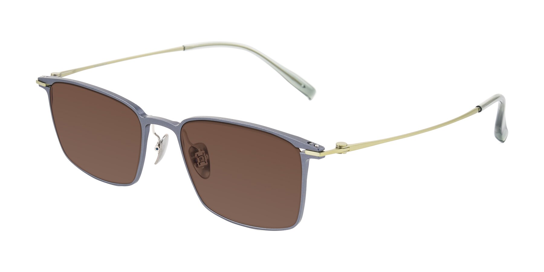 Angle of Ayla in Gray/Green with Brown Tinted Lenses