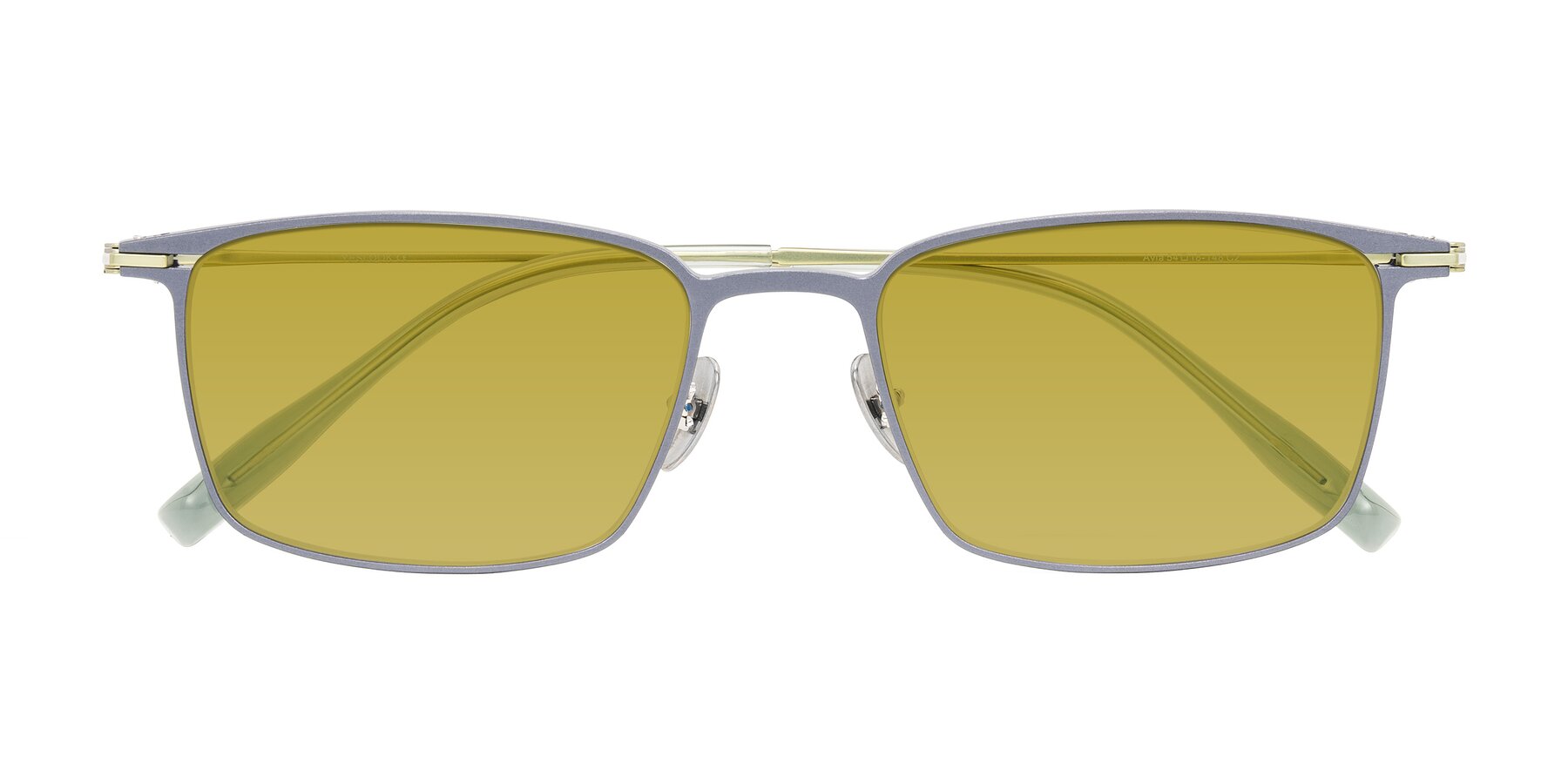 Folded Front of Ayla in Gray/Green with Champagne Tinted Lenses