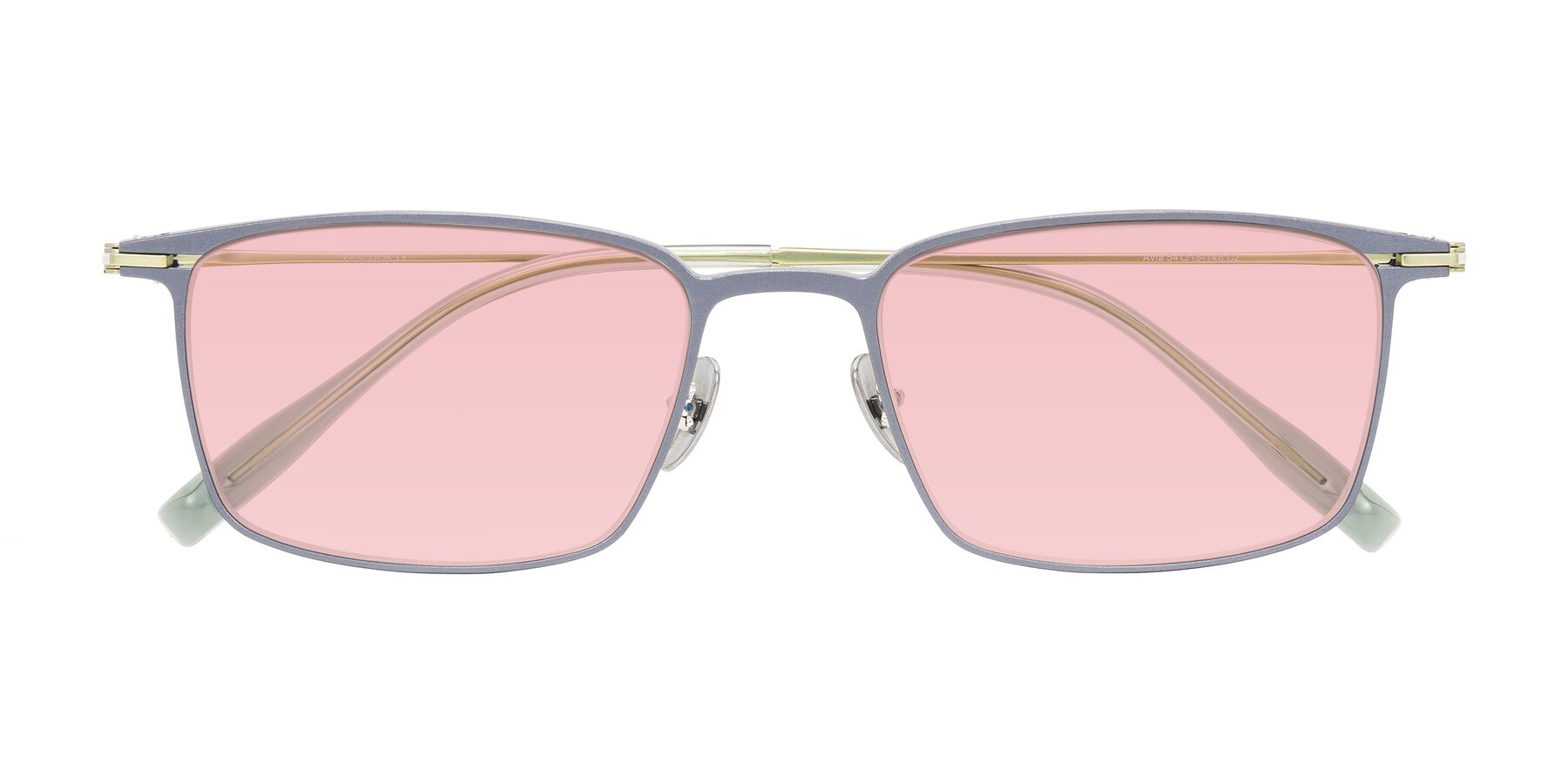 Folded Front of Ayla in Gray/Green with Light Garnet Tinted Lenses