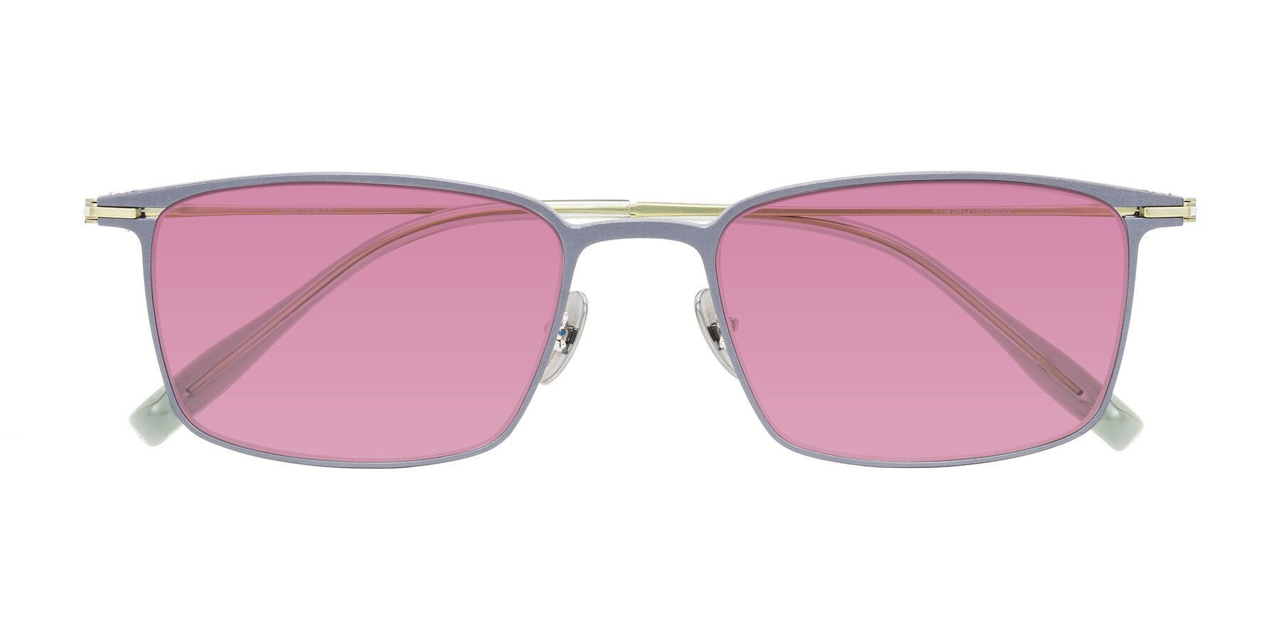 Folded Front of Ayla in Gray/Green with Medium Wine Tinted Lenses