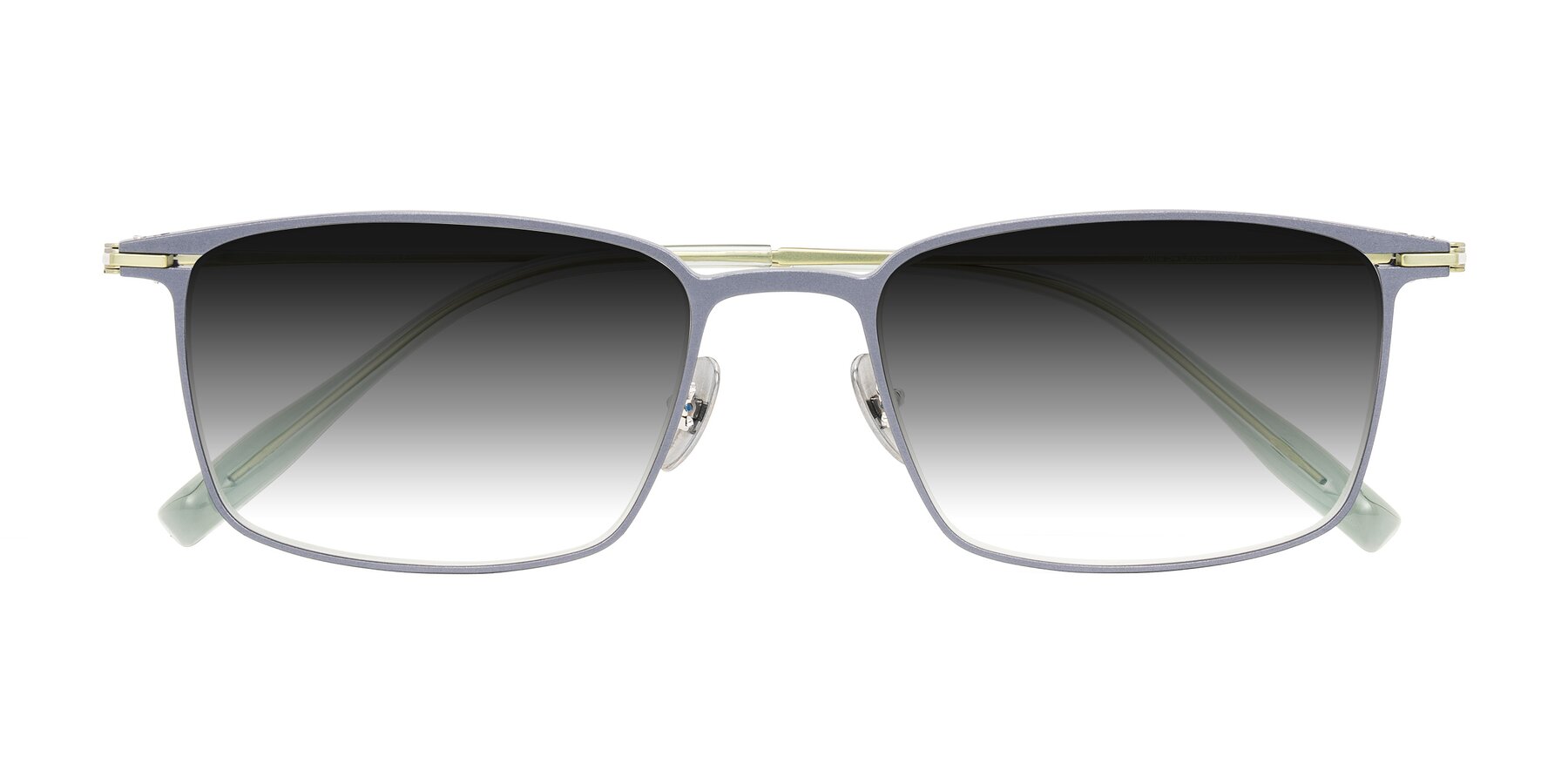 Folded Front of Ayla in Gray/Green with Gray Gradient Lenses