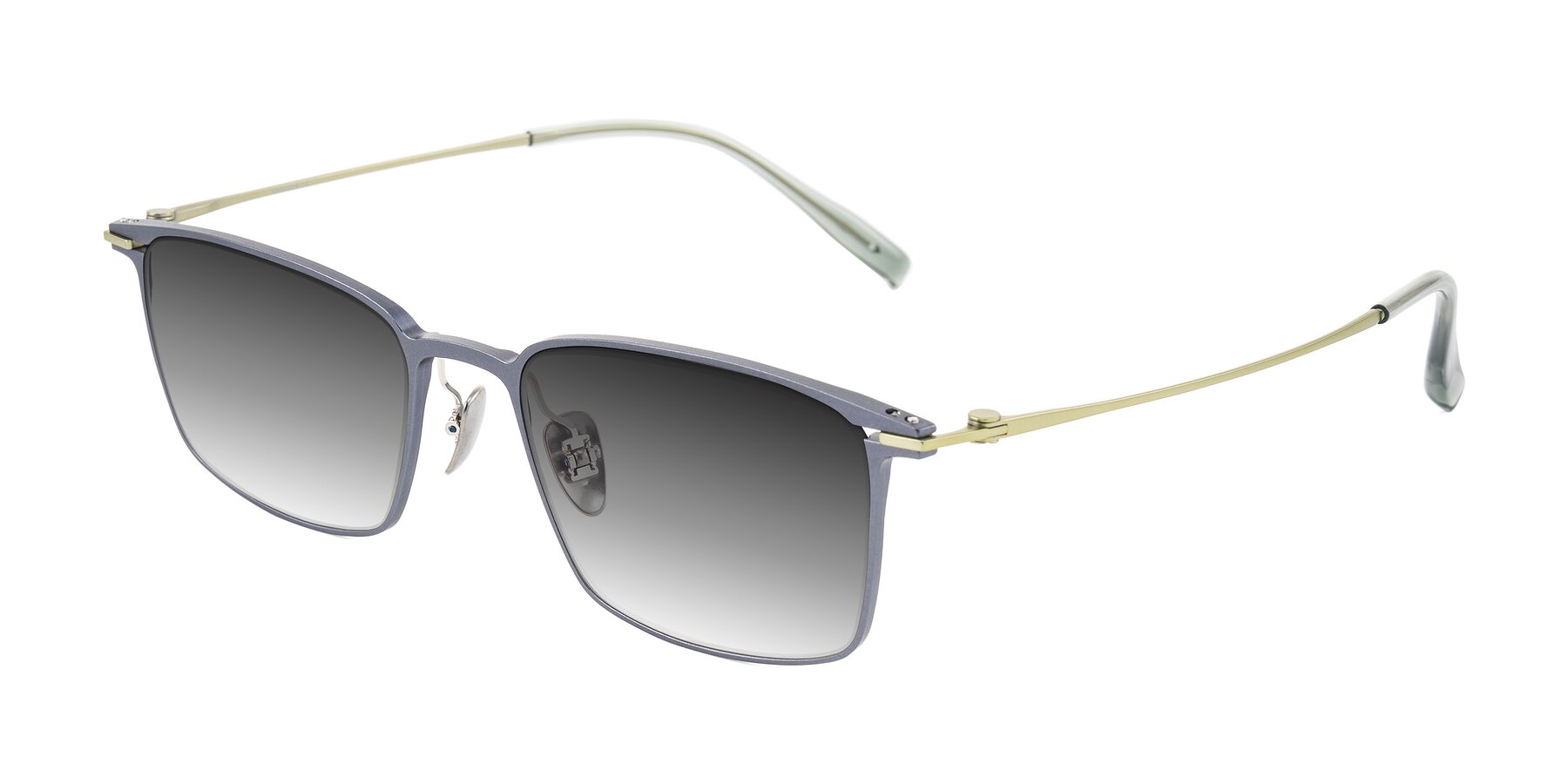 Angle of Ayla in Gray/Green with Gray Gradient Lenses