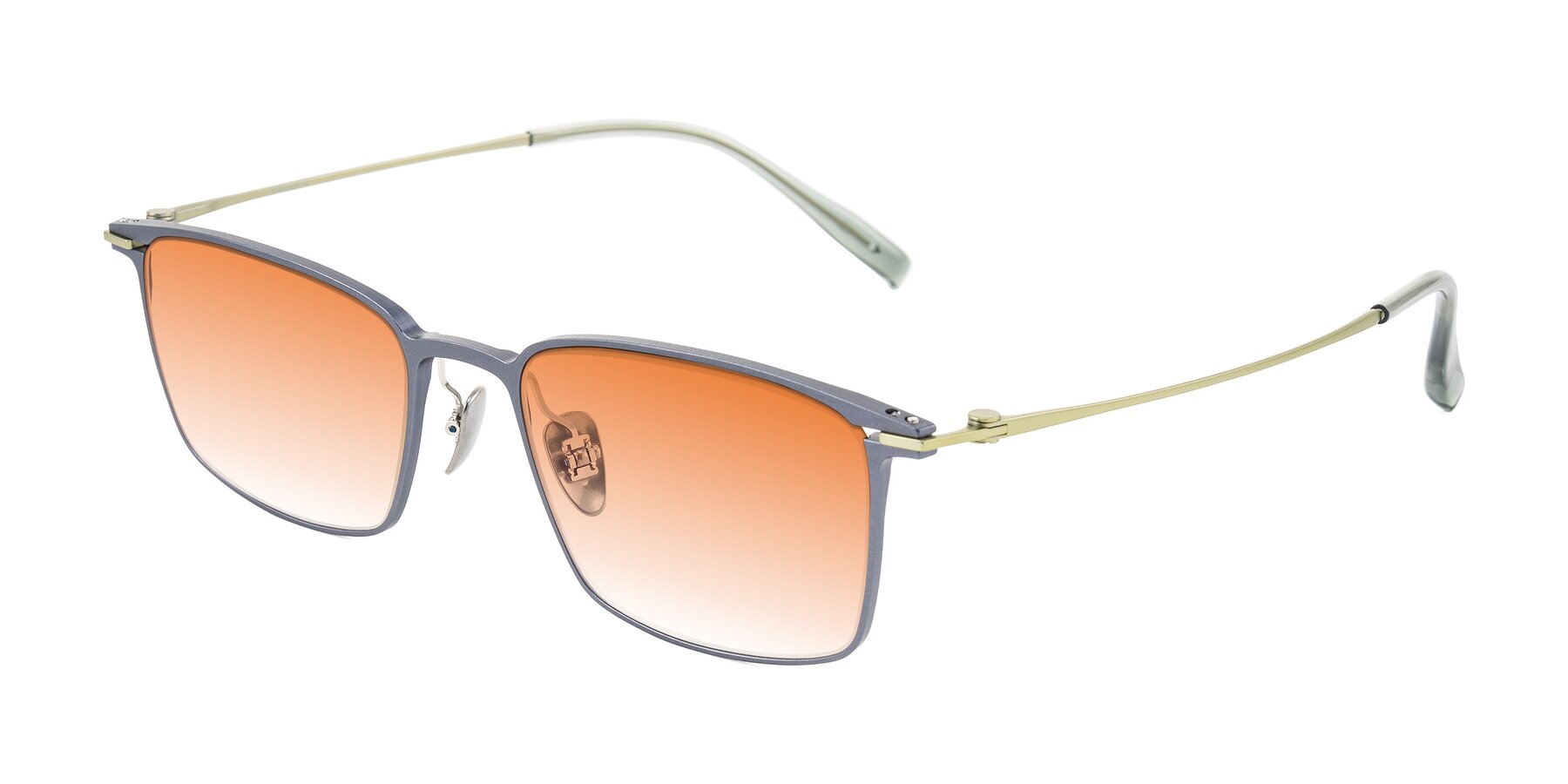 Angle of Ayla in Gray/Green with Orange Gradient Lenses