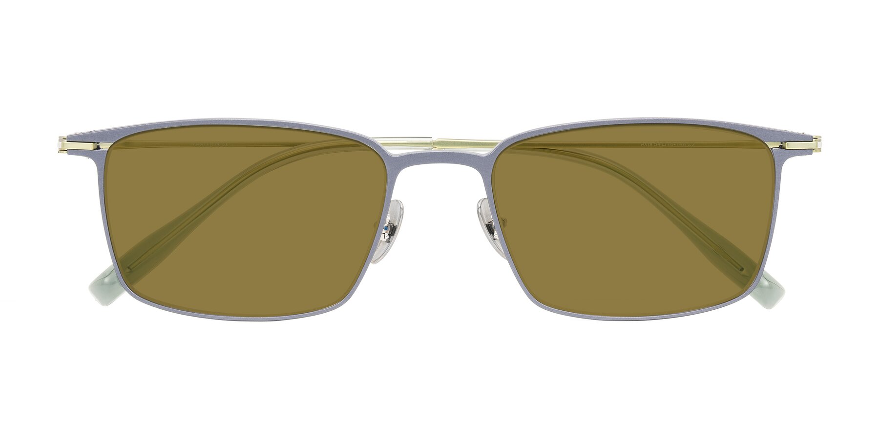 Folded Front of Ayla in Gray/Green with Brown Polarized Lenses