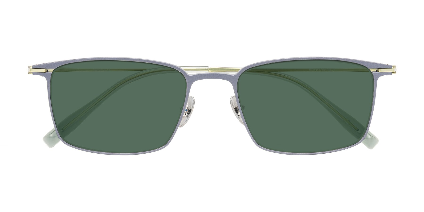 Folded Front of Ayla in Gray/Green with Green Polarized Lenses