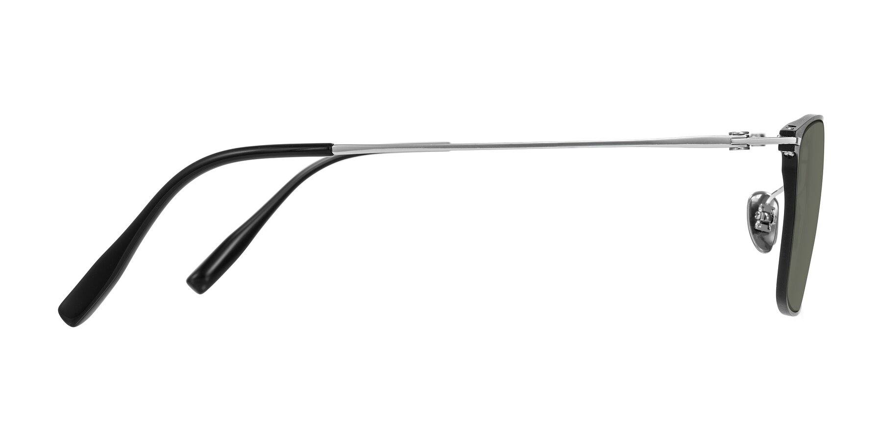 Side of Ayla in Black/Silver with Gray Polarized Lenses
