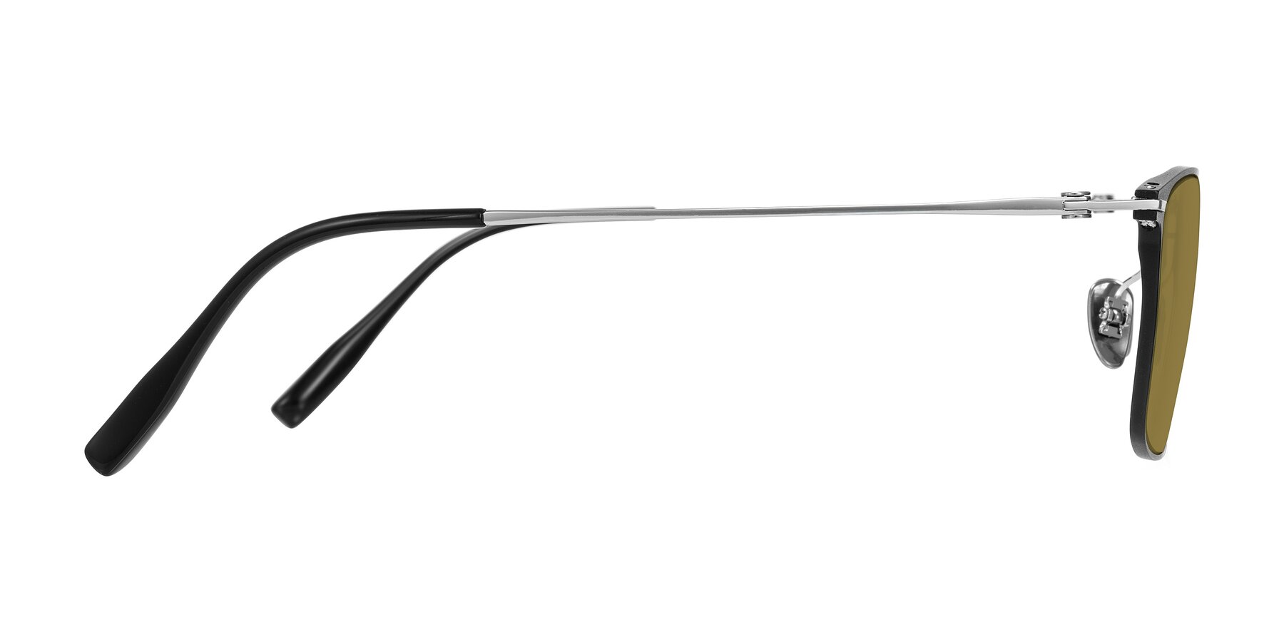 Side of Ayla in Black/Silver with Brown Polarized Lenses