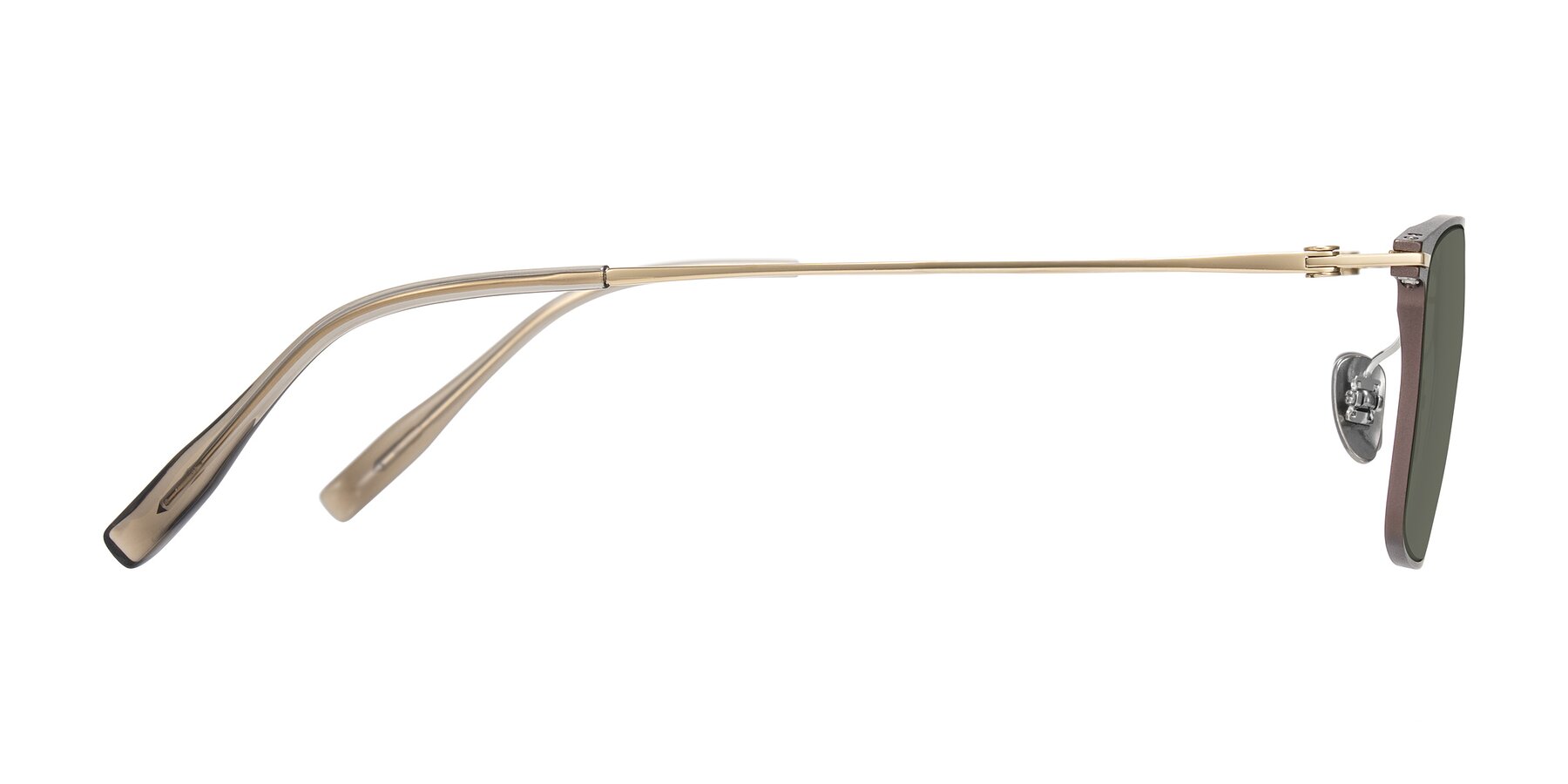 Side of Ayla in Brown/Gold with Gray Polarized Lenses