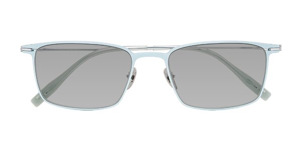 Front of Ayla in Pastel Blue/Silver