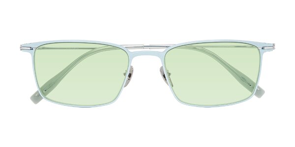 Front of Ayla in Pastel Blue/Silver