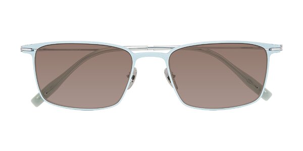 Front of Ayla in Pastel Blue/Silver