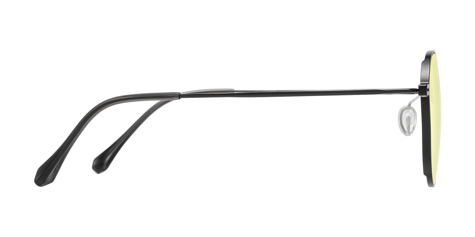 Side of Pineda in Black with Light Yellow Tinted Lenses