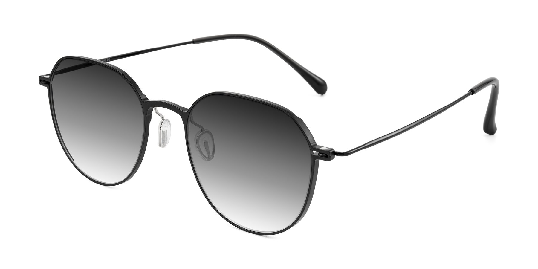Angle of Pineda in Black with Gray Gradient Lenses