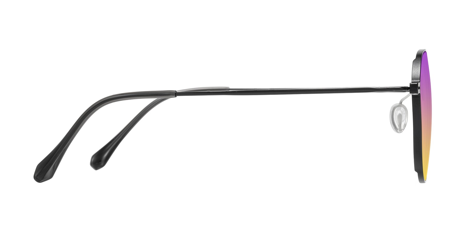 Side of Pineda in Black with Purple / Yellow Gradient Lenses