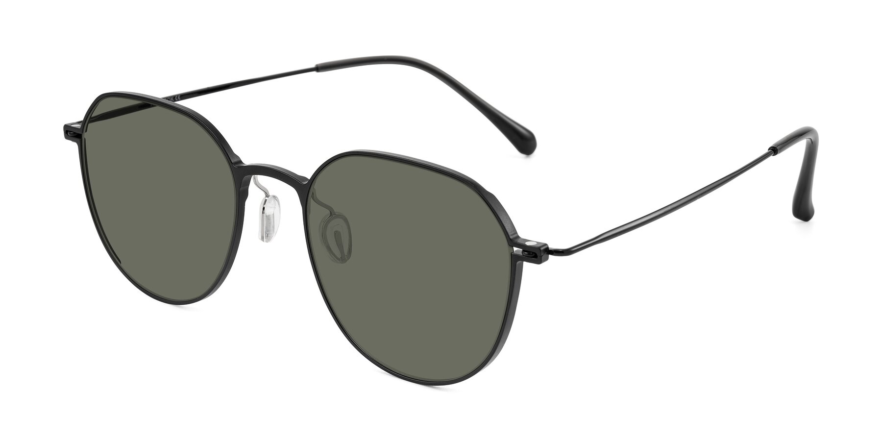 Angle of Pineda in Black with Gray Polarized Lenses