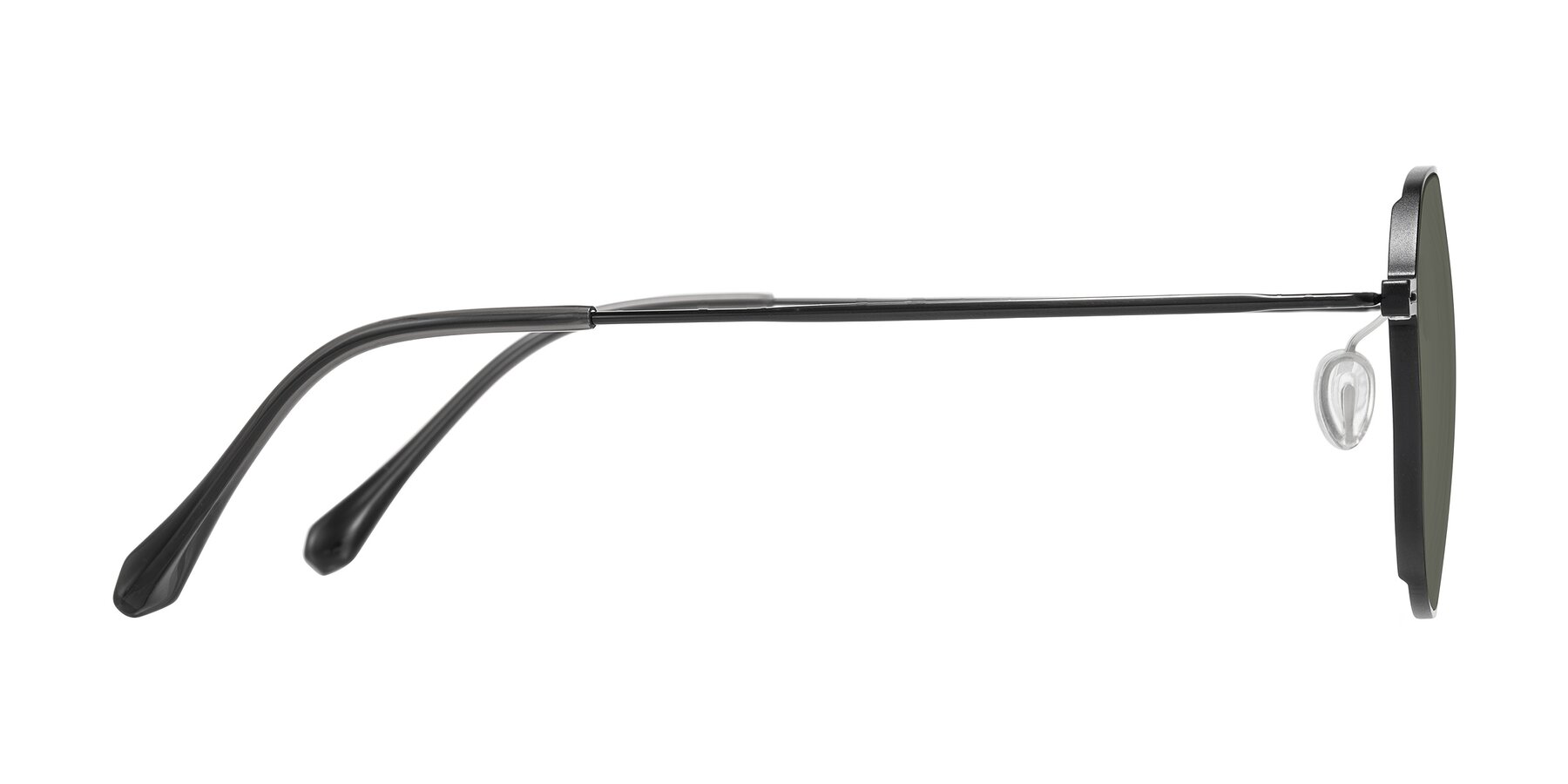 Side of Pineda in Black with Gray Polarized Lenses