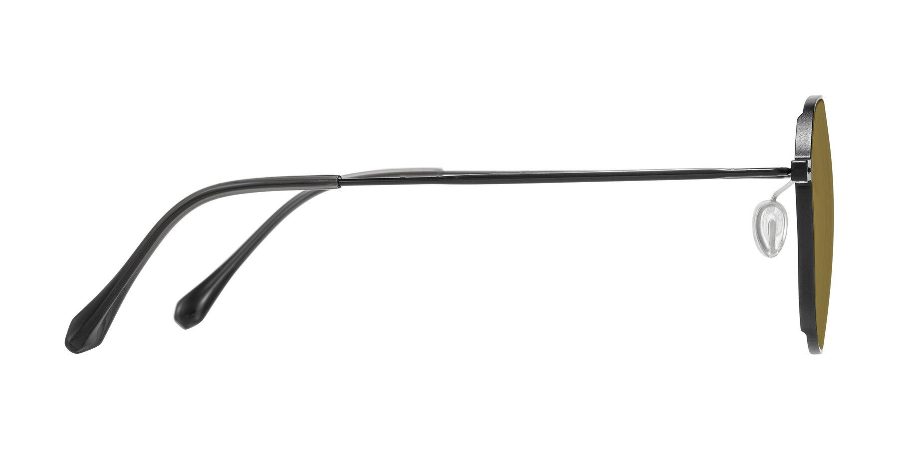 Side of Pineda in Black with Brown Polarized Lenses