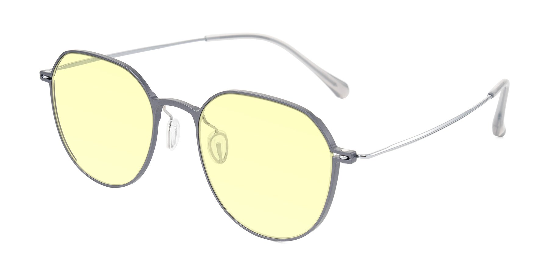 Angle of Pineda in Gray/Silver with Light Yellow Tinted Lenses