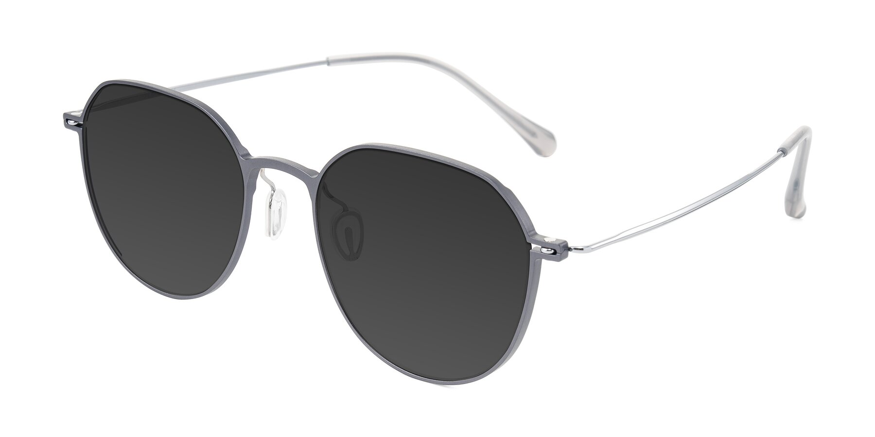 Angle of Pineda in Gray/Silver with Gray Tinted Lenses