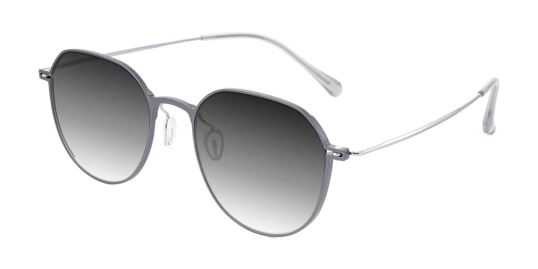 Angle of Pineda in Gray/Silver with Gray Gradient Lenses