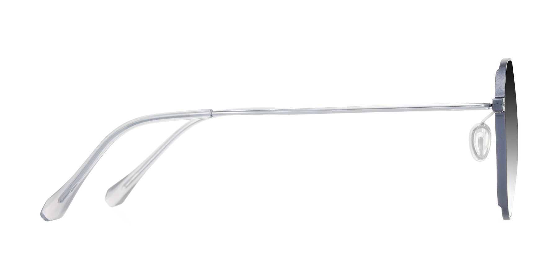 Side of Pineda in Gray/Silver with Gray Gradient Lenses