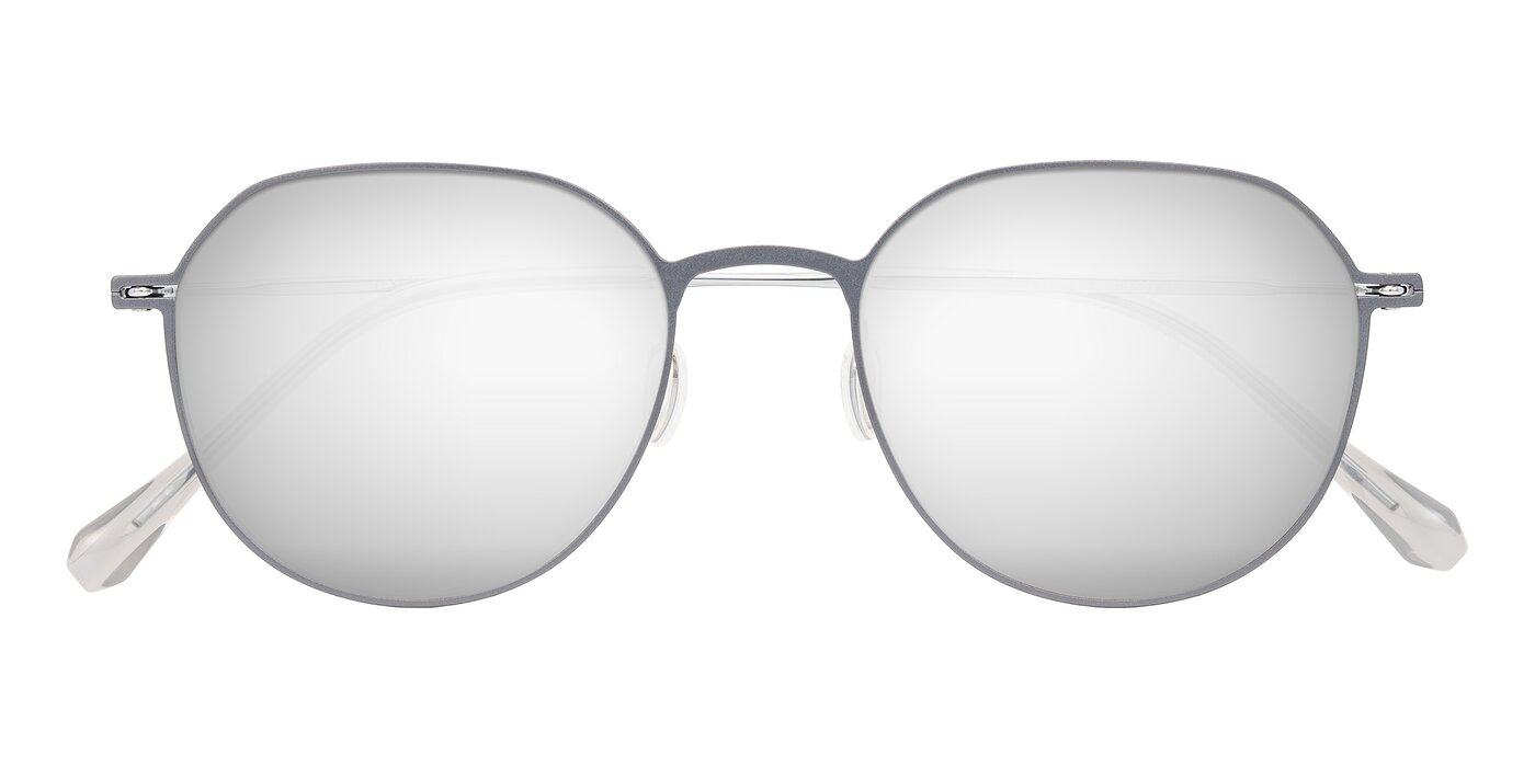 Pineda - Gray/Silver Flash Mirrored Sunglasses