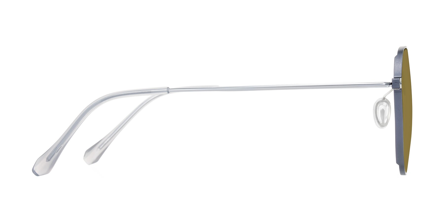 Side of Pineda in Gray/Silver with Brown Polarized Lenses