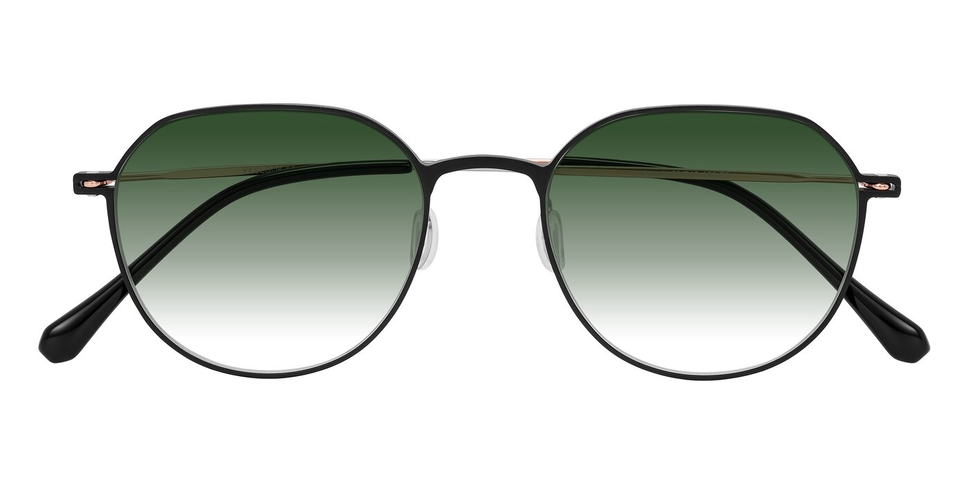 Pineda - Black/Rose Gold Gradient Sunglasses