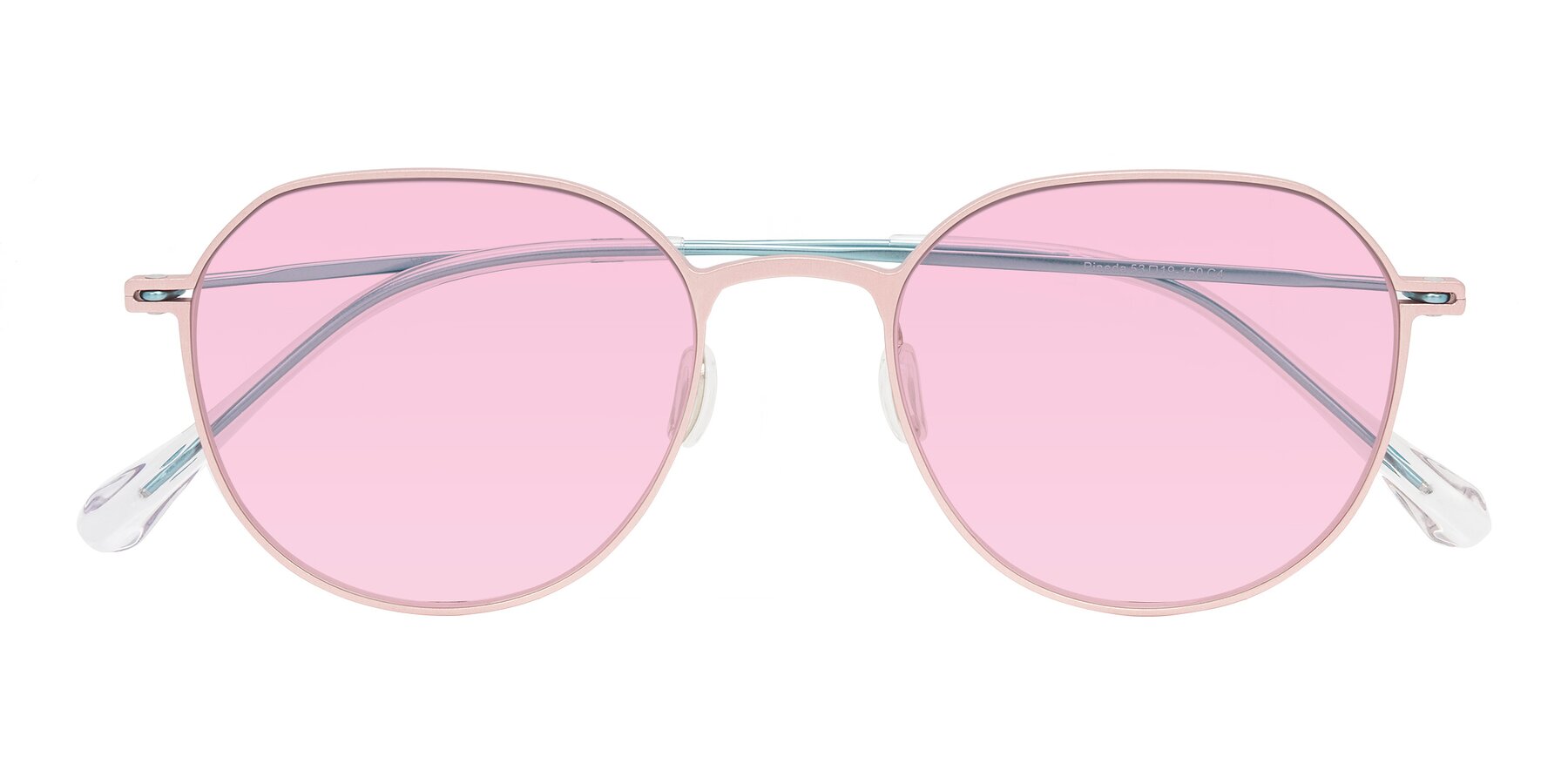 Folded Front of Pineda in Pink/Blue with Light Pink Tinted Lenses