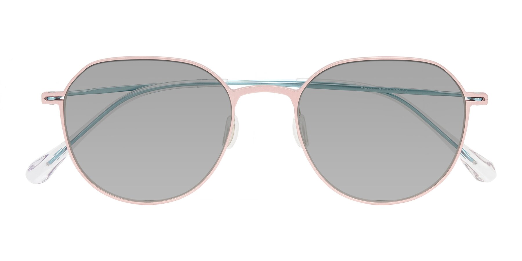 Folded Front of Pineda in Pink/Blue with Light Gray Tinted Lenses