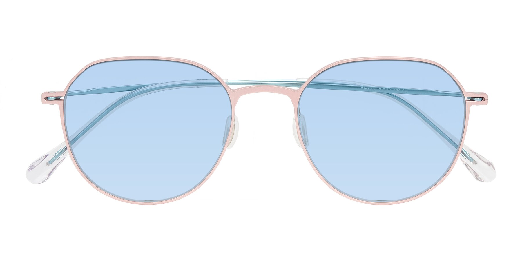 Folded Front of Pineda in Pink/Blue with Light Blue Tinted Lenses