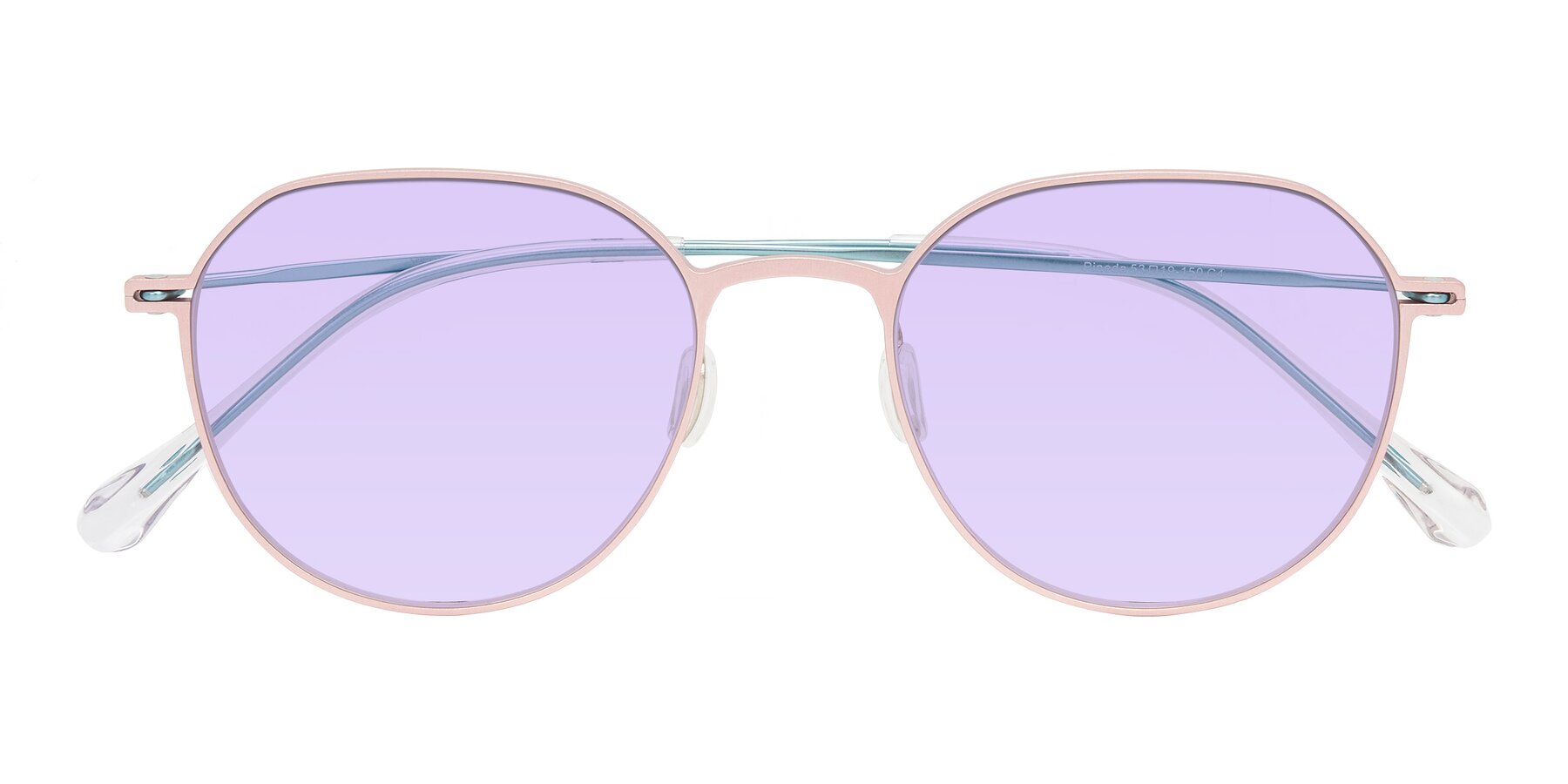 Folded Front of Pineda in Pink/Blue with Light Purple Tinted Lenses