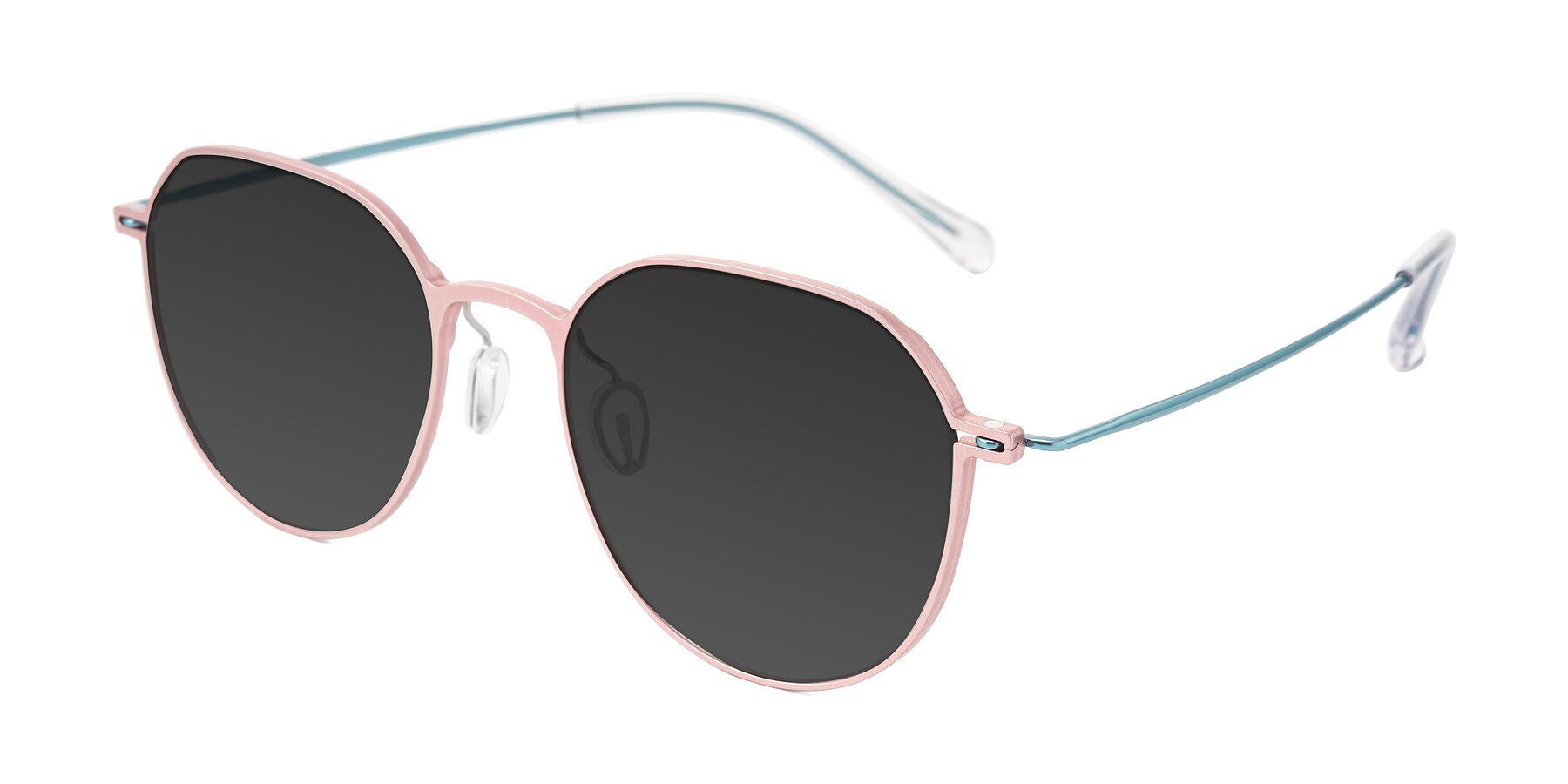 Angle of Pineda in Pink/Blue with Gray Tinted Lenses