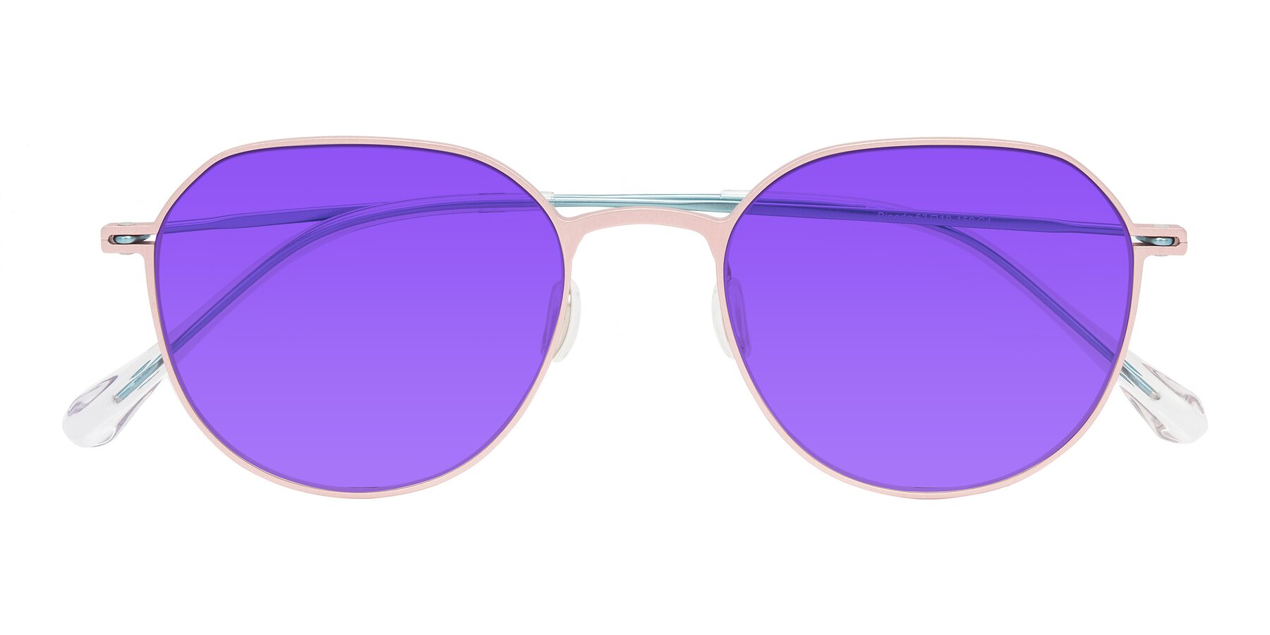 Folded Front of Pineda in Pink/Blue with Purple Tinted Lenses