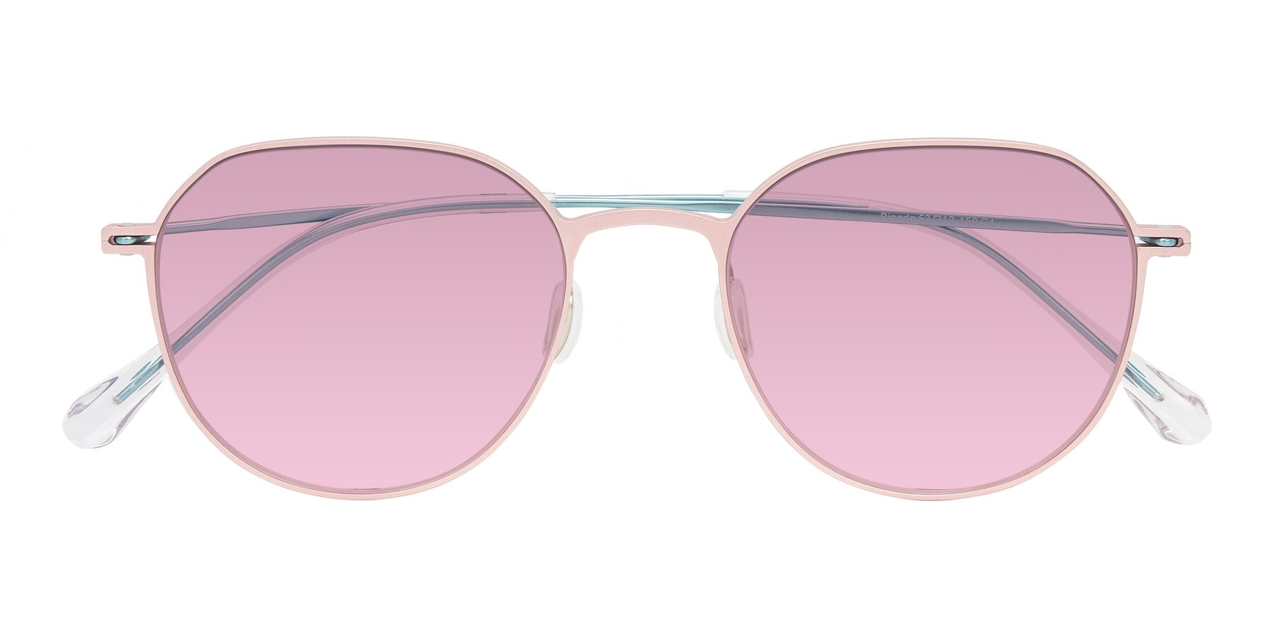 Folded Front of Pineda in Pink/Blue with Light Wine Tinted Lenses