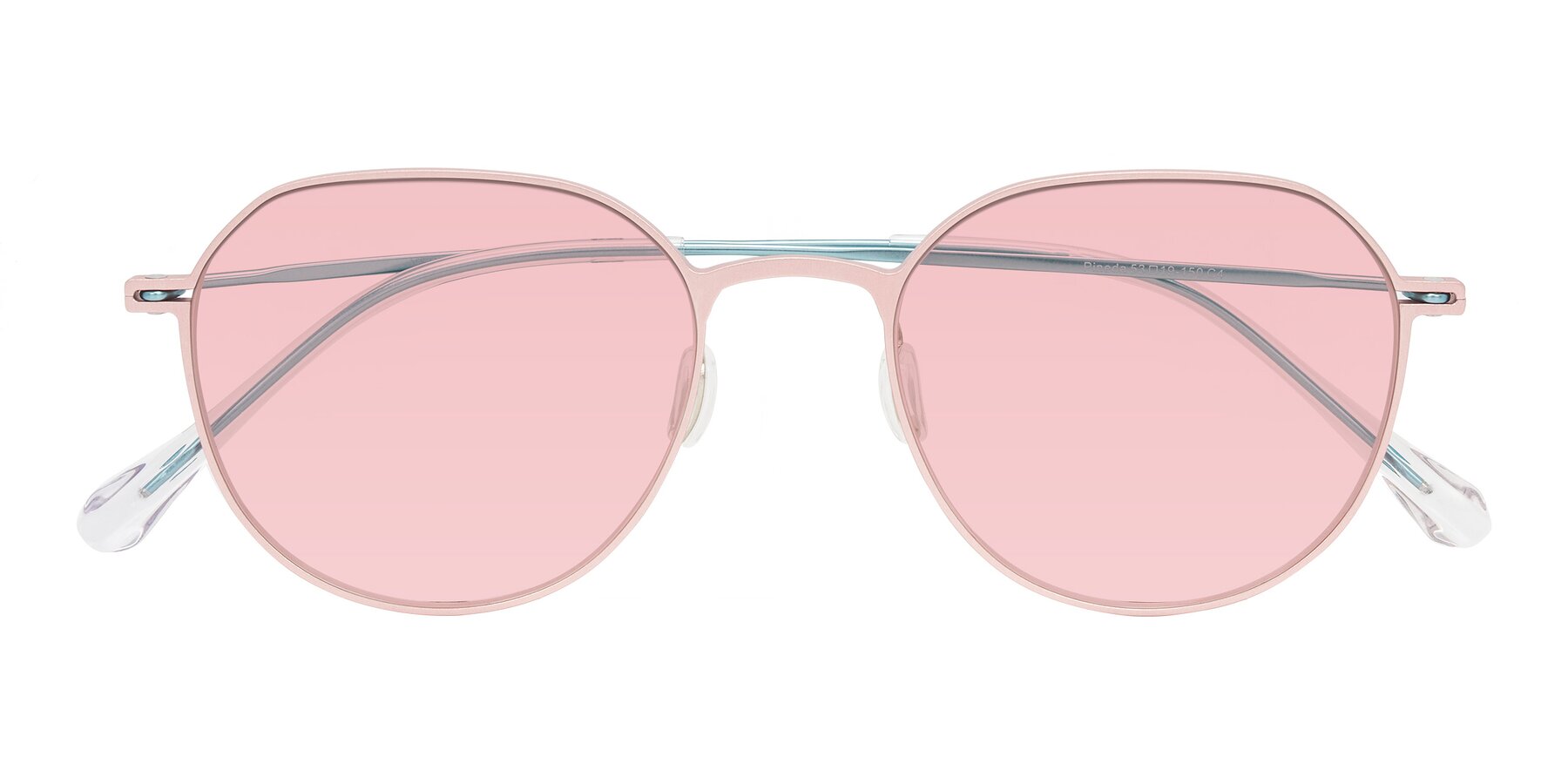 Folded Front of Pineda in Pink/Blue with Light Garnet Tinted Lenses