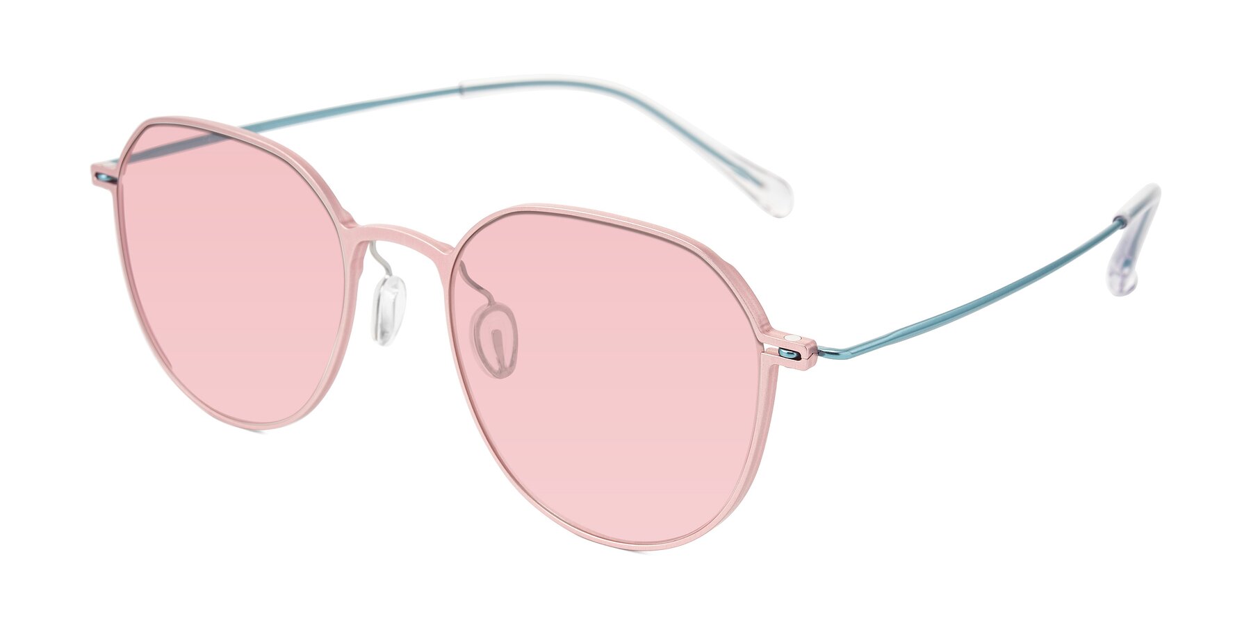 Angle of Pineda in Pink/Blue with Light Garnet Tinted Lenses