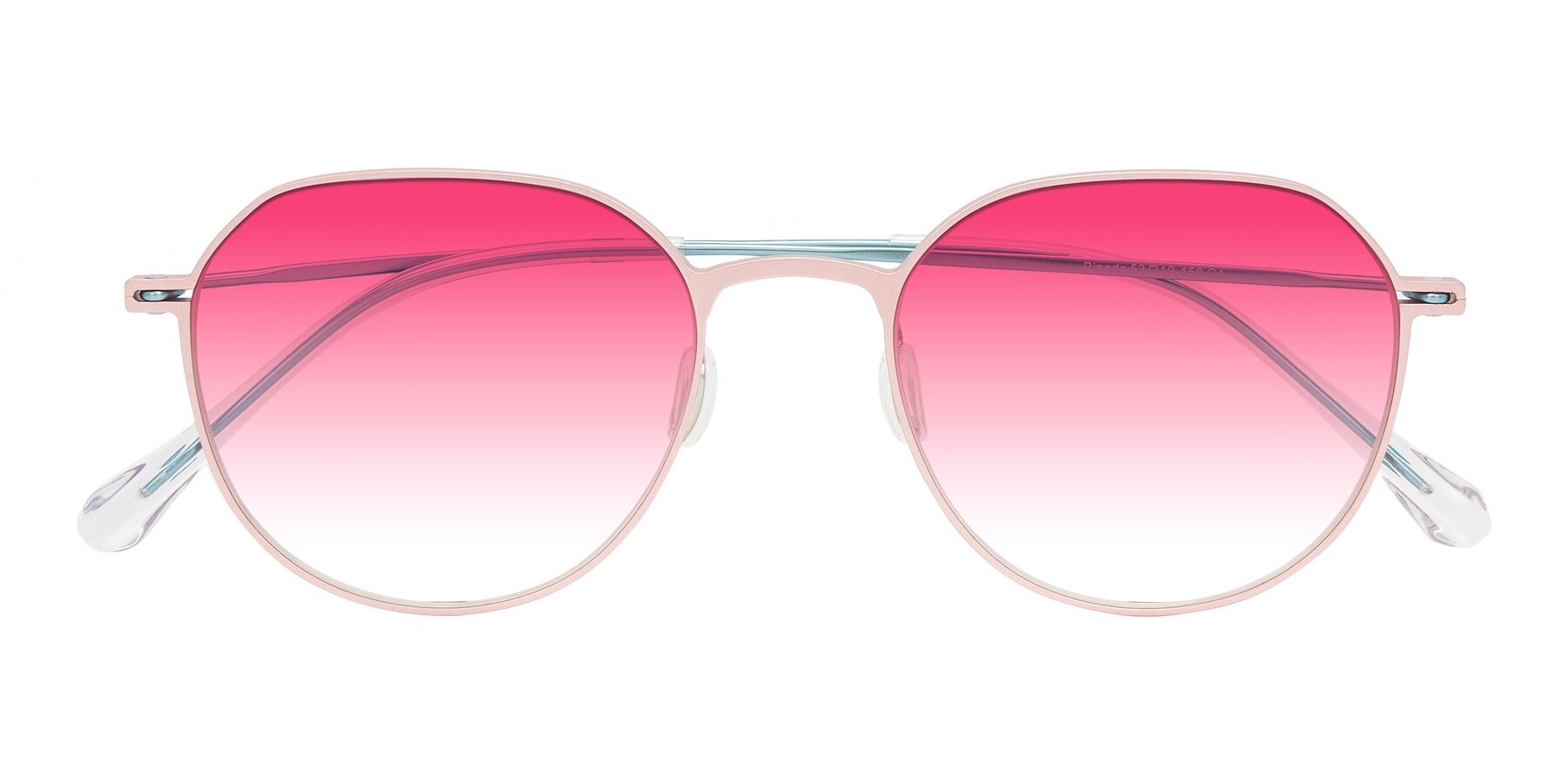 Folded Front of Pineda in Pink/Blue with Pink Gradient Lenses