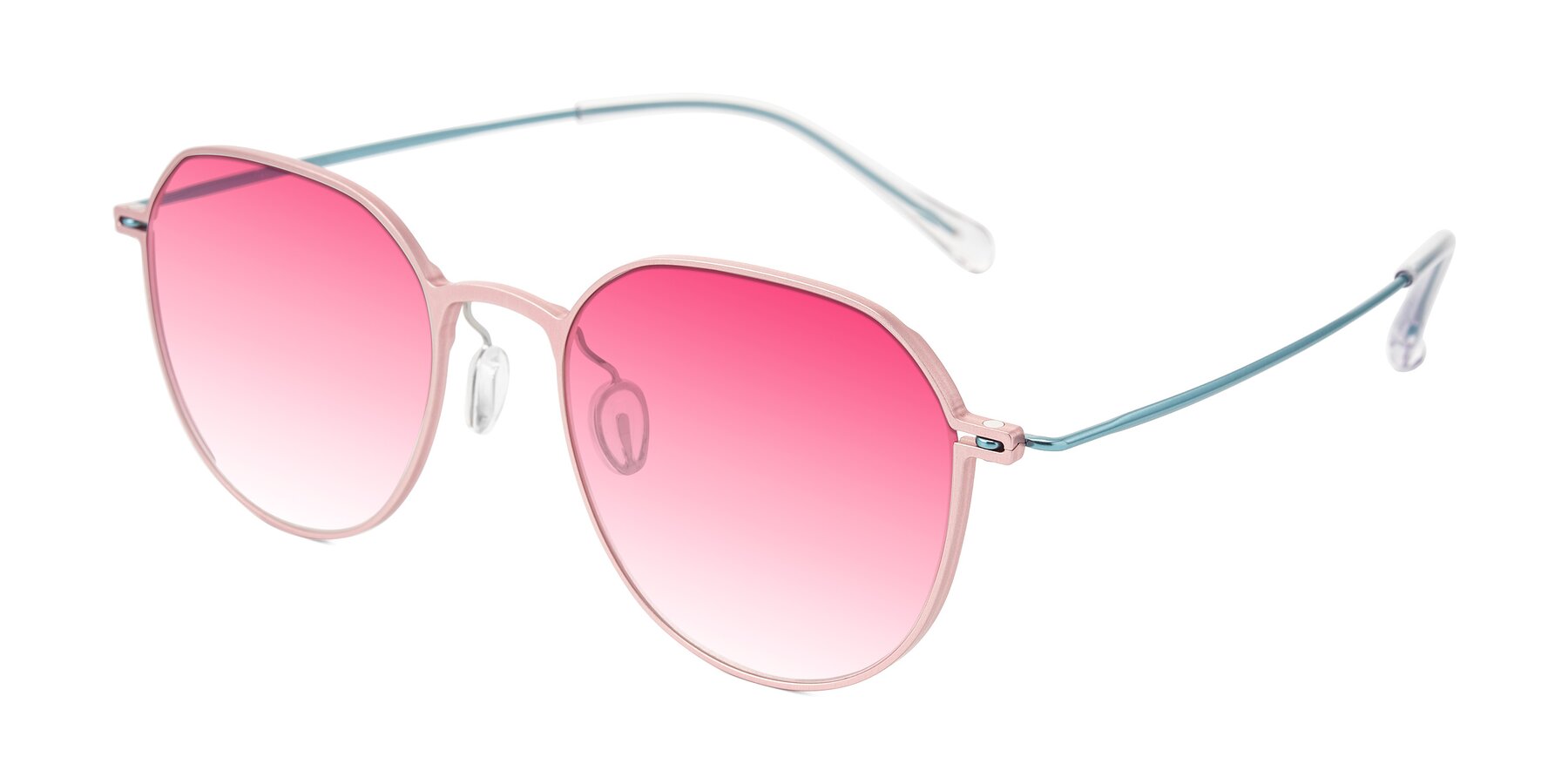 Angle of Pineda in Pink/Blue with Pink Gradient Lenses