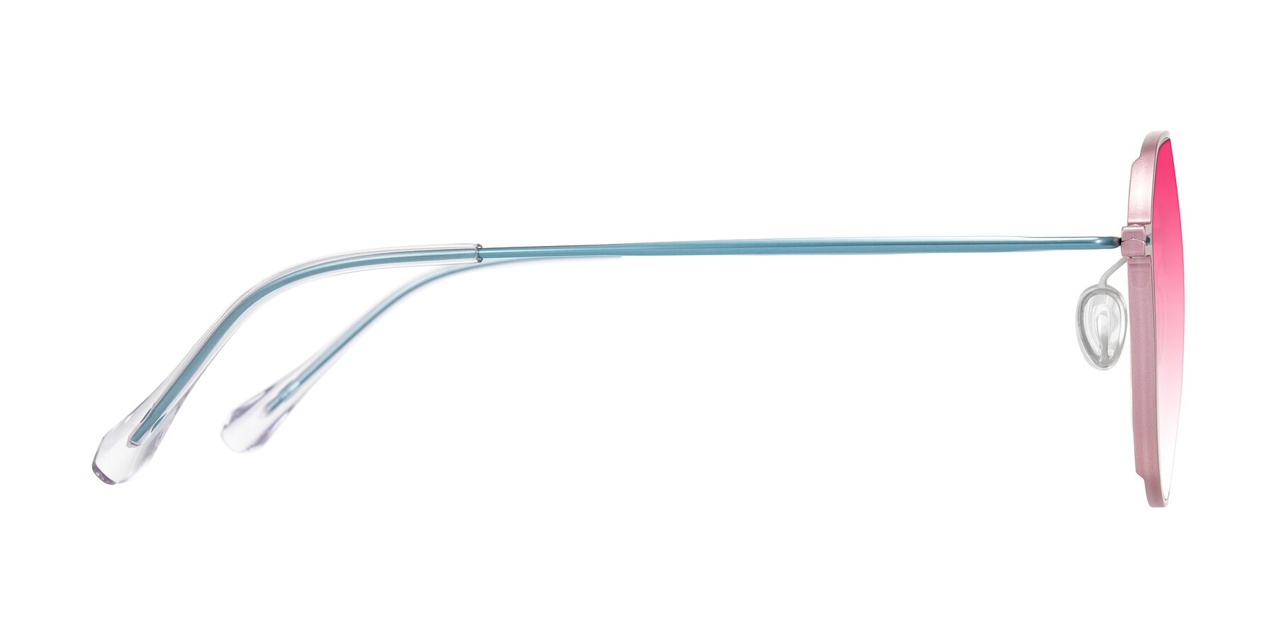 Side of Pineda in Pink/Blue with Pink Gradient Lenses