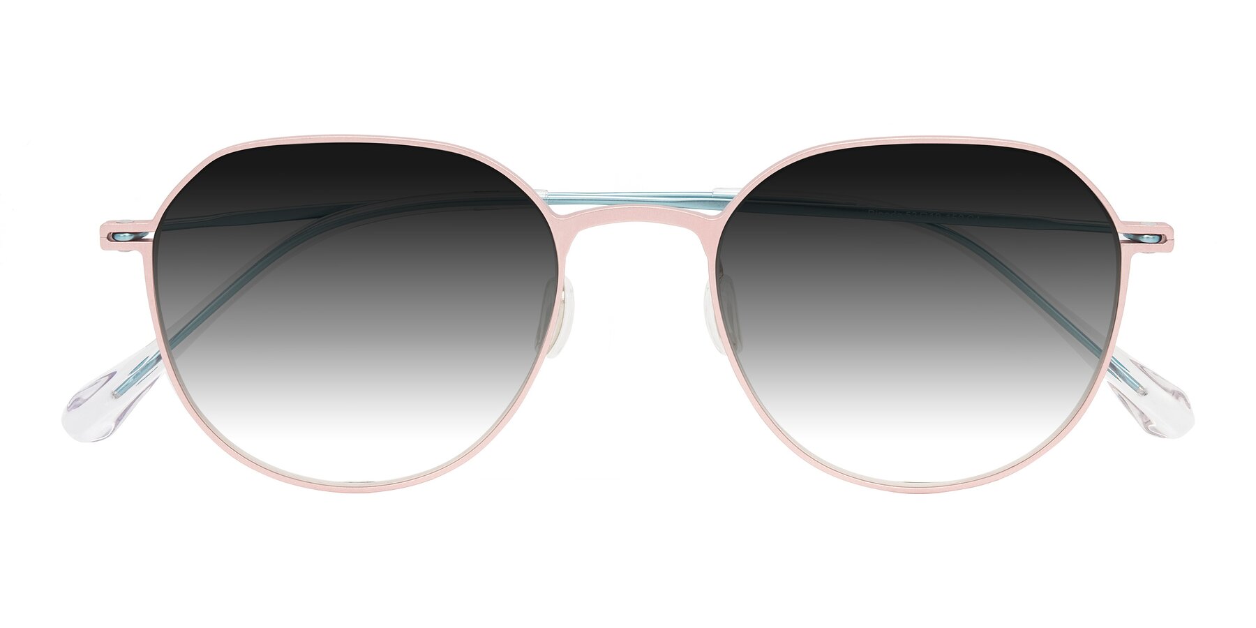 Folded Front of Pineda in Pink/Blue with Gray Gradient Lenses