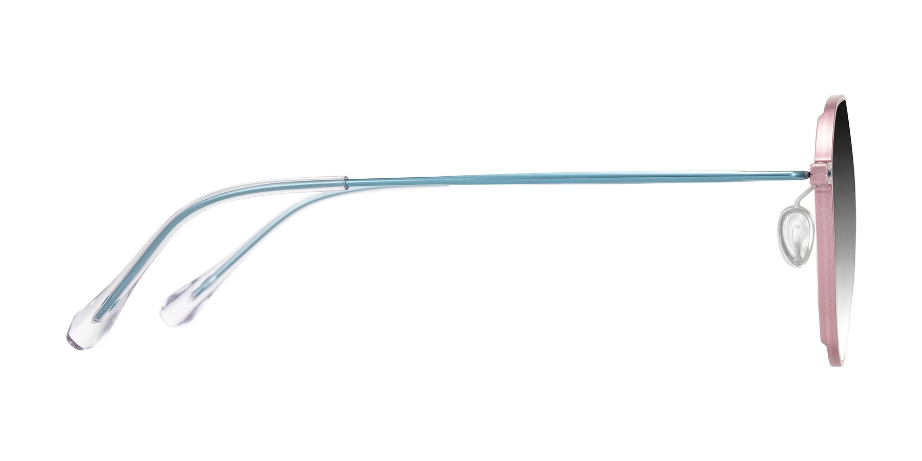 Side of Pineda in Pink/Blue with Gray Gradient Lenses